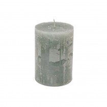 Stumpenkerze 7cm x 10cm Steel Grey