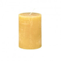 Stumpenkerze 7cm x 10cm Senfgelb