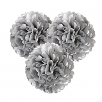 POM POM Set Silber