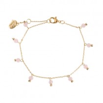 Armkettchen "Rose Quartz Pearls" 